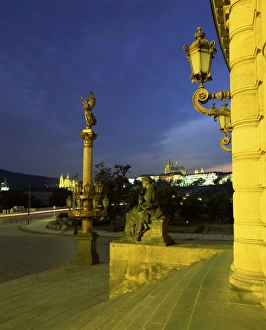 St Vitus Prints: St. Vitus Cathedral and palace, Prague, Czech Republic, Europe