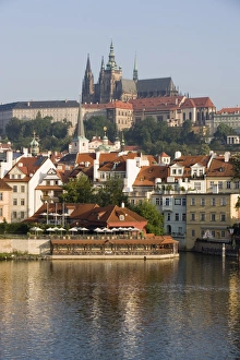 Czech Prints: St. Vituss Cathedral and Royal Palace on skyline, UNESCO World Heritage Site