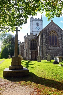 Gravestone Prints: St. Winifreds church dating from the 15th century