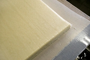 Images Dated 26th April 2009: Stack of wet, freshly-made Japanese washi paper at Echizen Washi No Sato village in Fukui