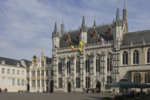 Brugge Prints: The Stadhuis (Town Hall) in the Burg square