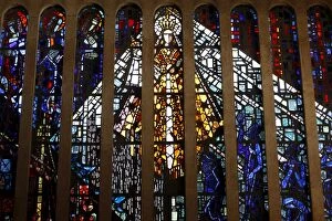 Images Dated 30th July 2010: Stained glass showing Mary in the Notre-Dame de Consolation church, by Gabriel Loire