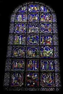 Images Dated 2nd July 2009: Stained glass window, Canterbury Cathedral, UNESCO World Heritage Site