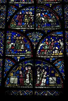 s tained glas s window, Canterbury Cathedral, UNEs CO World Heritage s ite