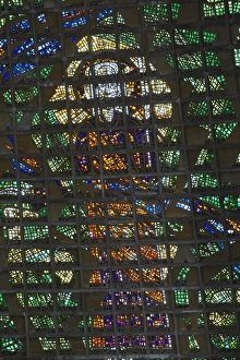 Stereotypically Brazilian Prints: Stained glass window of Metropolitan Cathedral of St