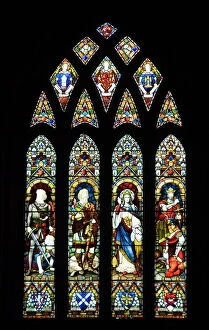 Images Dated 8th May 2009: Stained glass windows, Dunfermline Abbey, Dunfermline, Fife, Scotland, United Kingdom