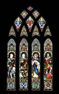 Images Dated 8th May 2009: Stained glass windows, Dunfermline Abbey, Dunfermline, Fife, Scotland, United Kingdom