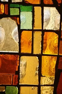 Stained glass, Yonne, Burgundy, France, Europe