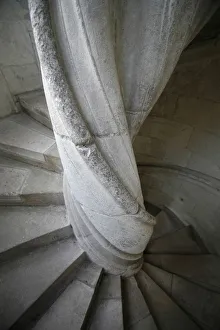 Spiral Prints: Staircase in St. Gatien Cathedral, Tours, Indre-et-Loire, France, Europe