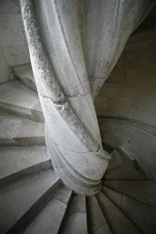 Images Dated 10th February 2000: Staircase in St. Gatien Cathedral, Tours, Indre-et-Loire, France, Europe