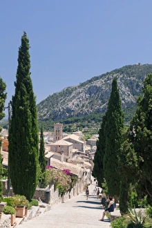 Mallorca Prints: Stairway to calvary, behind Monastery on Puig de Maria Mountain