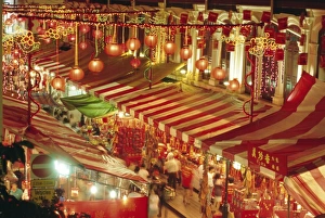 Stripe Prints: Stalls with lanterns