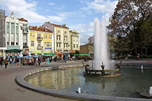 s tambolov s quare, Plovdiv, Bulgaria, Europe