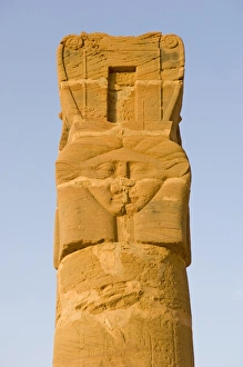 Images Dated 14th September 2005: The standing columns of the temple of the goddess Mut at Jebel Barkal, UNESCO World Heritage Site