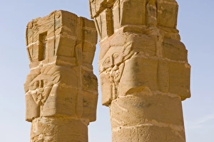 Images Dated 14th September 2005: The standing columns of the temple of the goddess Mut at Jebel Barkal, UNESCO World Heritage Site