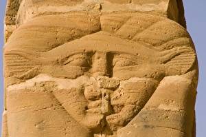 Images Dated 14th September 2005: The standing columns of the temple of the goddess Mut at Jebel Barkal, UNESCO World Heritage Site