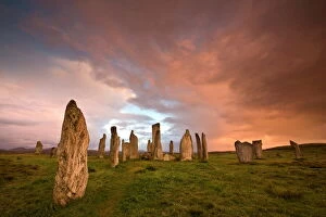 Pillar Collection: Standing Stones of Callanish at dawn, Callanish, near Carloway, Isle of Lewis