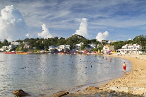 Stanley Prints: Stanley Main Beach, Stanley, Hong Kong Island, Hong Kong, China, Asia