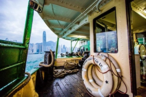 Star Ferry with Hong Kong in the background, Hong Kong, China, Asia