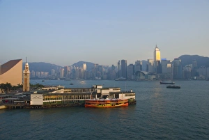 Star Ferry Prints: Star ferry pier, Kowloon, Hong Kong, China, Asia