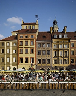 Warsaw Prints: Starezawasto (Old Town) with cafes