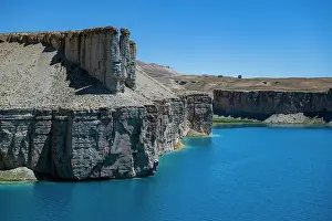 National Prints: Stark blue lake situated within Band-e-Amir National Park in Afghanistan draws visitors to its natural beauty