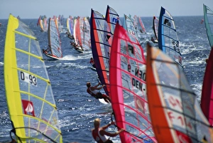 Red Sea Prints: Startline at the World Championships, Red Sea, Egypt, North Africa, Africa