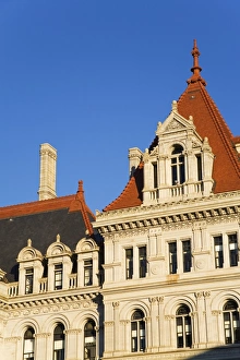 New York State Prints: State Capitol Building, Albany, New York State, United States of America, North America