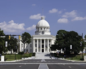 Neoclassical Prints: State Capitol Building in Montgomery, Alabama, United States of America, North America