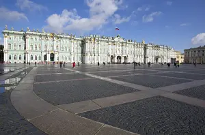 Palace Square Prints: State Hermitage Museum, UNESCO World Heritage Site, St. Petersburg, Russia, Europe