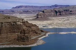 Glen Canyon Prints: State Highway 95 passes through eroded sandstone landscape