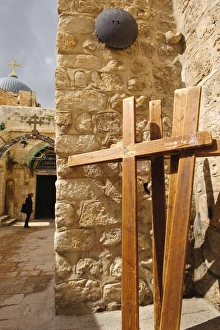 Israeli Prints: Stations of the Cross on Via Dolorosa, Old City, Jerusalem, Israel, Middle East