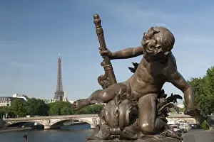 Art Nouveau Prints: Statue on the Alexandre III Bridge