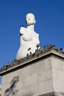 Trafalgar Square Collection: Statue of Alison Lapper, Pregnant, Trafalgar Square, London, England, United Kingdom