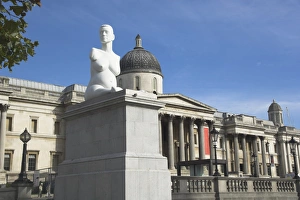 Nude Prints: Statue of Alison Lapper, Trafalgar Square, London, England, United Kingdom, Europe