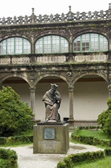 Santiago De Compostela Prints: Statue of Alonso de Fonseca