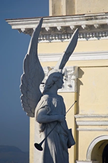 Angel Prints: The statue of an angel on the Catedral de Nuestra Senora de la Asuncion