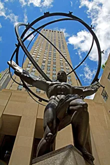 Manhattan Prints: Statue of Atlas
