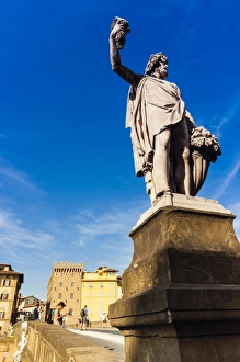 Firenze Prints: Statue of Autumn, Ponte Santa Trinita