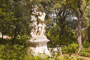 Travel Destinationss Prints: A statue in the Bardini Gardens of Florence, Tuscany, Italy, Europe