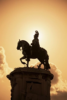 Statue, Black Horse Square (Praca do Comercio)