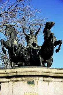 Westminster Prints: Statue of Boadicea (Boudicca), Westminster, London, England, United Kingdom, Europe