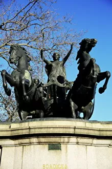 Images Dated 29th July 2008: Statue of Boadicea (Boudicca), Westminster, London, England, United Kingdom, Europe