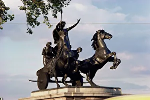 Horse Prints: Statue of Boadicea, Westminster, London, England, United Kingdom, Europe