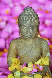 Petals Prints: Detail of statue of Buddha, Bangkok, Thailand, Southeast Asia, Asia