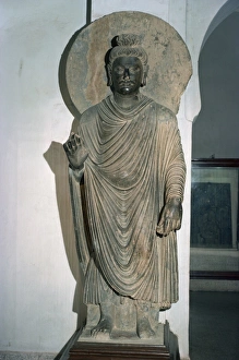 Taxila Prints: Statue of the Buddha from Taxila