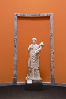 National Archaeological Museum Prints: Statue of Concordia Augusta, from Pompeii, displayed at National Archaeological Museum