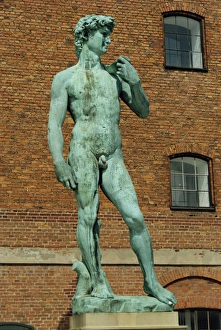 Re Production Prints: Statue of David, Copenhagen, Denmark, Scandinavia, Europe