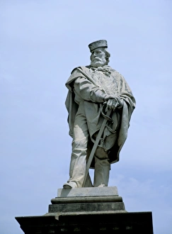 Piazza Garibaldi Prints: Statue erected 1890 of Giuseppe Garibaldi