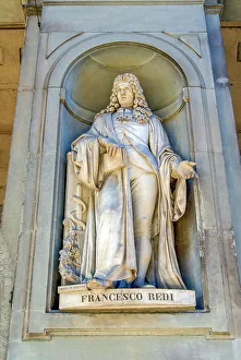 Uffizi Prints: Statue of Francesco Redi, Uffizi